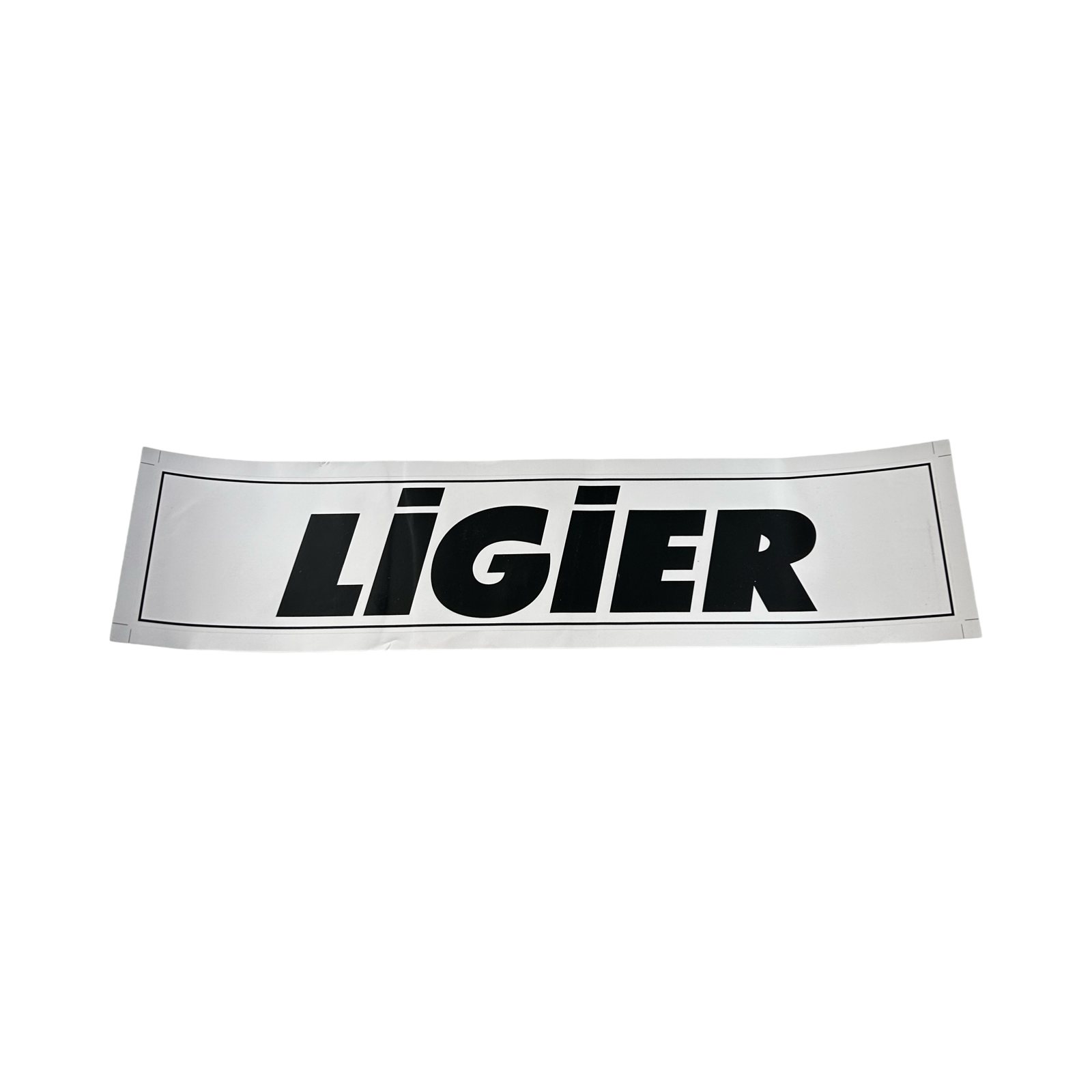 Emblem / klistermärke stötfångare fram Ligier JS50 JS50L & JSRC Vit - Mopedbilsdelar