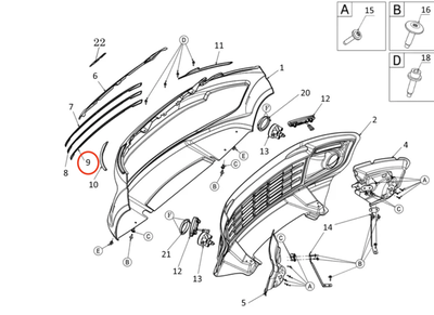 Alemman etusäleikön / puskurin kromilista Ligier JS50 / JS50L V2 & V3 -malleihin. Skärmavbild 2025-06-12 kl
