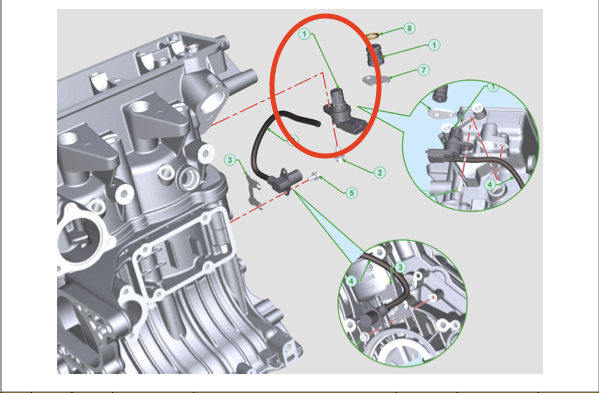 Capteur d’arbre à cames pour moteur Lombardini DCI / HDI – Ligier, Microcar, Chatenet, JDM, Casalini, Bellier, Grecav
