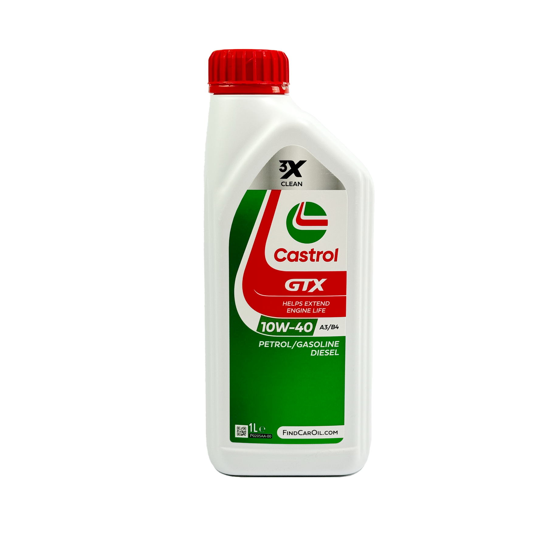 Castrol GTX UltraClean Motorolja SAE 10W40 (1L) mopedbil - Mopedbilsdelar