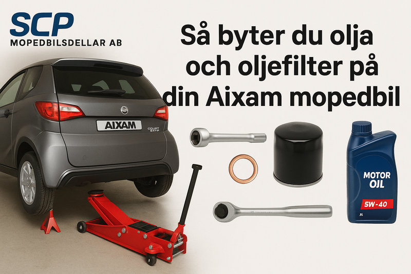 Hur gör du oljeservice på Aixam med Kubota Z402 motor? Byt olja och filter på er Aixam!