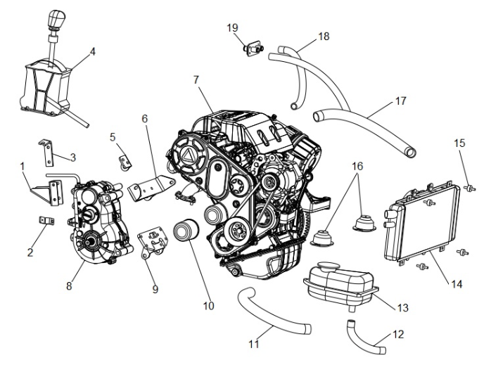 Motorkudde fram Chatenet CH40 & CH46