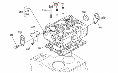 Imuventtiilin venttiiliohjain Aixam Kubota Z402 / Z482 alkuperäinen – 15841-13540