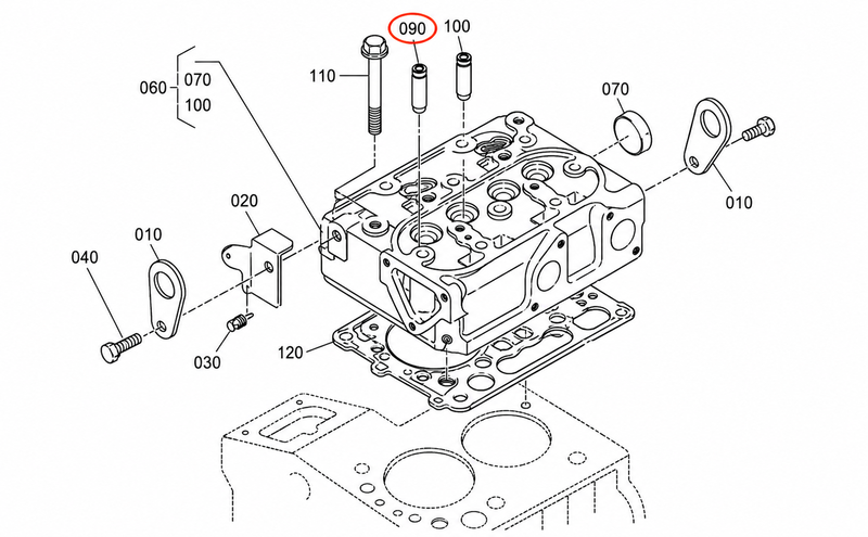 Imuventtiilin venttiiliohjain Aixam Kubota Z402 / Z482 alkuperäinen – 15841-13540