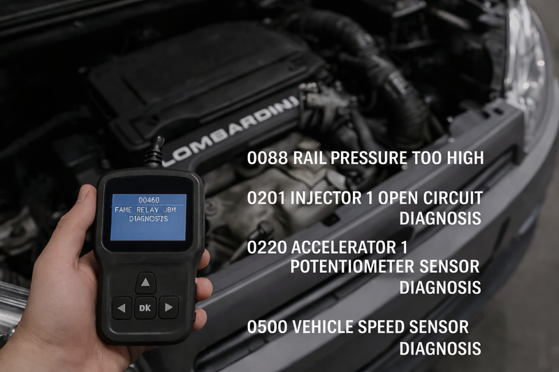 Yleiset vikakoodit Lombardini DCI / HDI LDW 492 / 480 / 550 -dieselmoottoreille – Näin tulkitset ne mopoautossasi