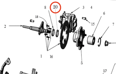 Akselitiiviste takapyörännapaan Ligier ja Microcar mopoautoihin