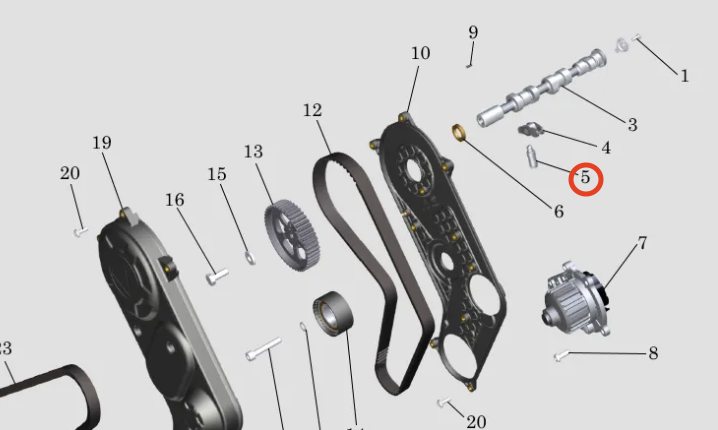 Hydraulinen venttiilinnostin Lombardini DCI / HDI 442, 480 & 492