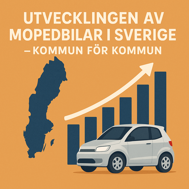 Mopedbilar i Sverige – vilka kommuner toppar och vilka ligger efter?