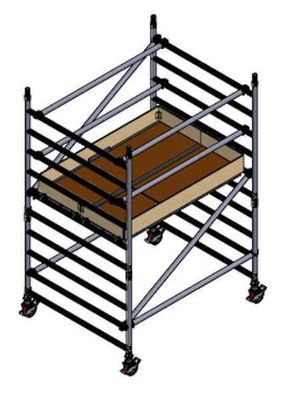 300-Ställning | Bred | 2 meter plattformshöjd