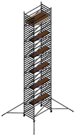 400-Ställning | Bred | 12 meter plattformshöjd