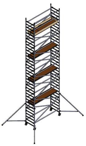 400-Ställning | Smal | 8 meter plattformshöjd