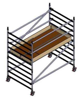 400-Ställning | Bred | 2 meter plattformshöjd