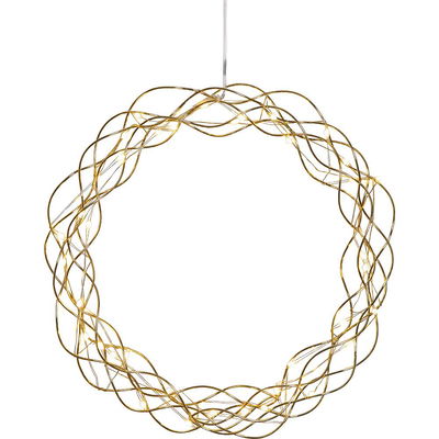 Krans Curly Mässing 30cm