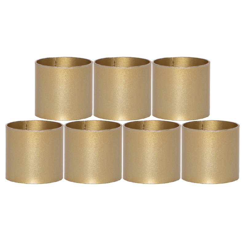 Ljusmanschett Guld 7-Pack