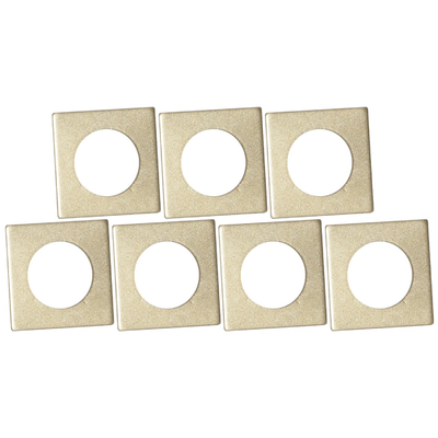 Ljusmanschett Guld Kvadrat 7-Pack