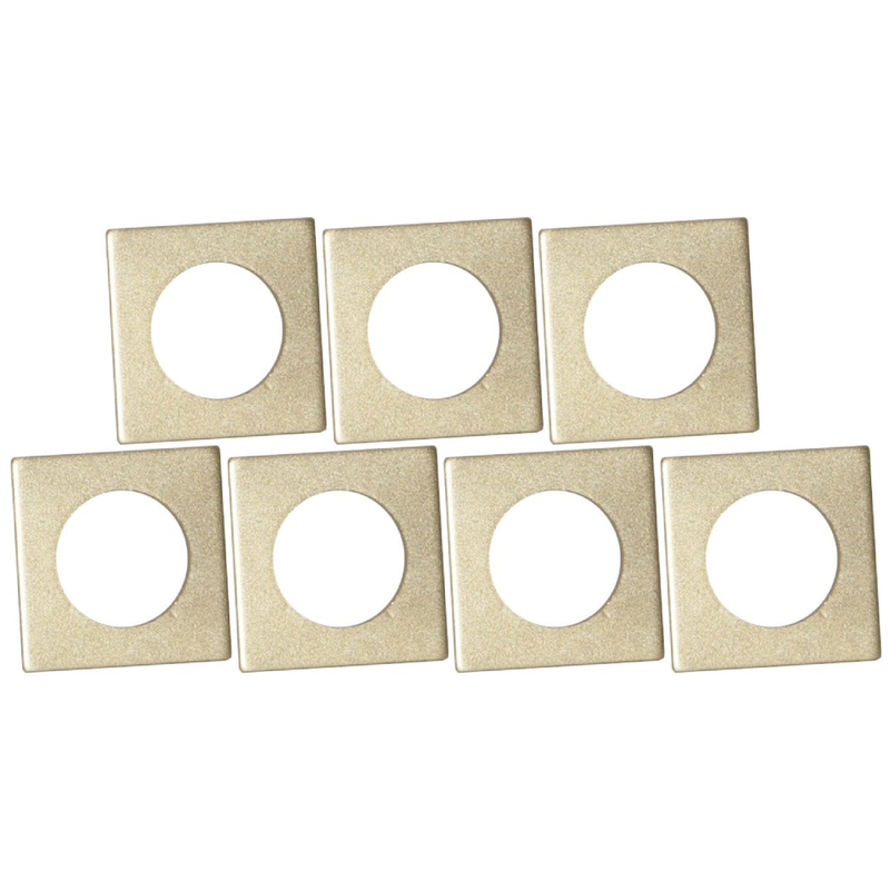 Ljusmanschett Guld Kvadrat 7-Pack