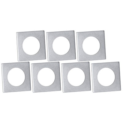 Ljusmanschett Silver Kvadrat 7-Pack