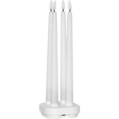 LED Antikljus 4-Pack Flamme Charge Timer