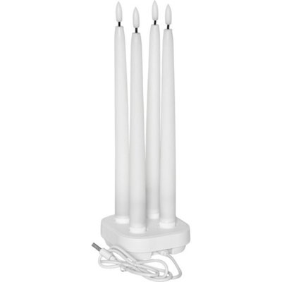 LED Antikljus 4-Pack Flamme Charge Timer