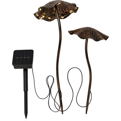 Solcellsdekoration Lumini Svampar i metall