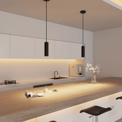 Takpendel med 1st GU10 lampa Svart