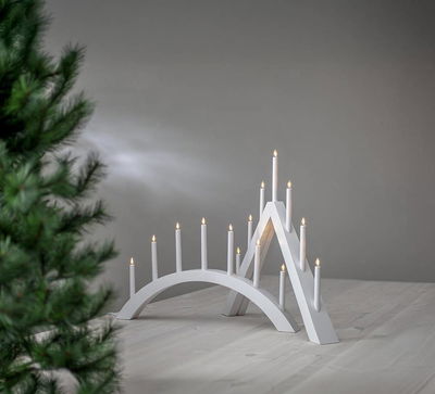 Ljusstake Acca Vit 7st LED lampor