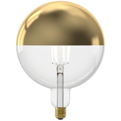 Globlampa Ø200 LED Toppförspeglad Guld 360lm E27 1800K Dim