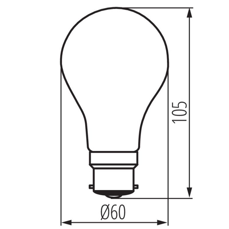 Normallampa LED 7W 2700K E27 XLED A60 Normallampa LED 7W 2700K E27 XLED A60