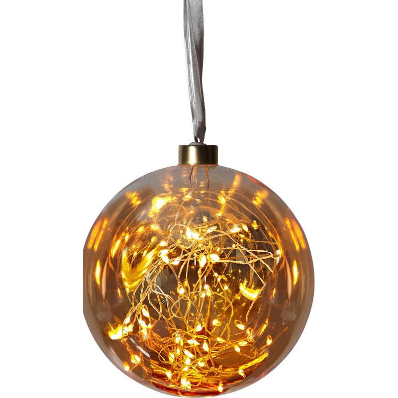 Glow glaskula Amber 15cm