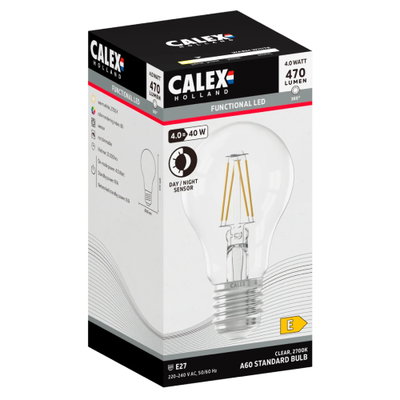 Normallampa LED Ljussensor 470lm E27 2700K