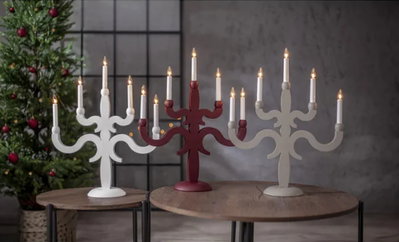 Ljusstake Canna Vit