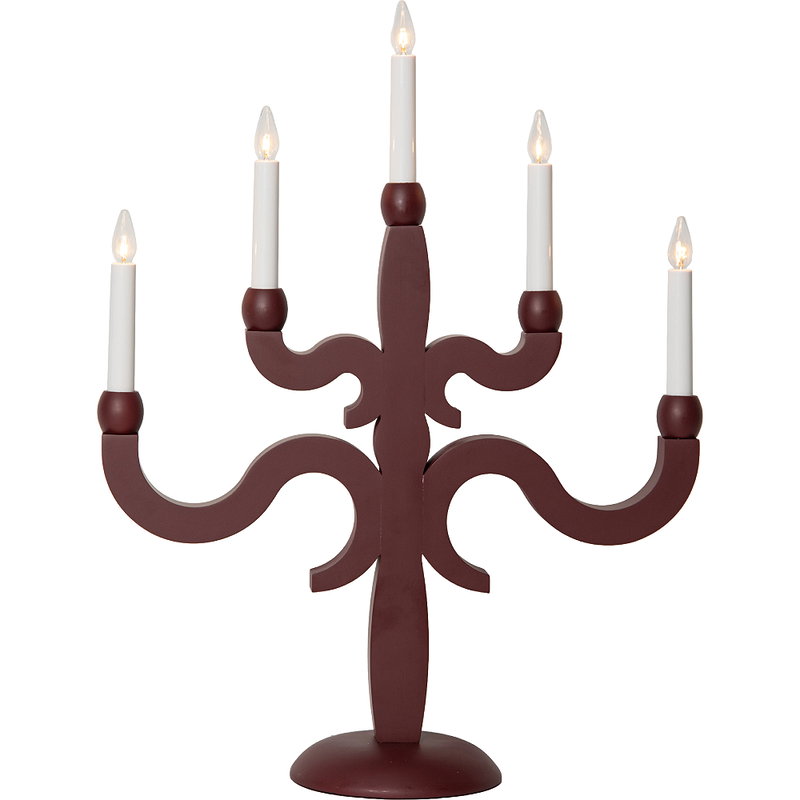 Ljusstake Canna Röd