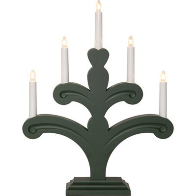 Ljusstake Orsa 5-ljus Grön