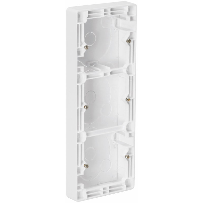 DELTA Förhöjningsram Vit 3-Fack 20mm