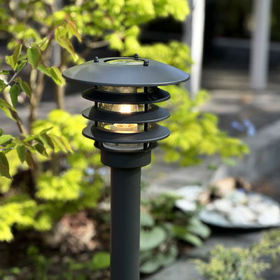 Pollare Saturnus 90cm mörkgrå 3W 250lm från LightsOn Garden Plug & Play