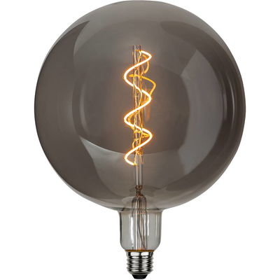 Globlampa Ø200 LED Industrial Vintage Smoke 55lm E27 2200K Dim