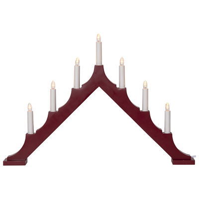 Ljusstake Alma Röd 40cm