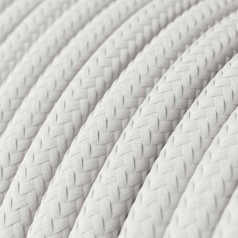 Textilkabel Rayon Vit 2x1.00 mm² IP65 | Creative Cables