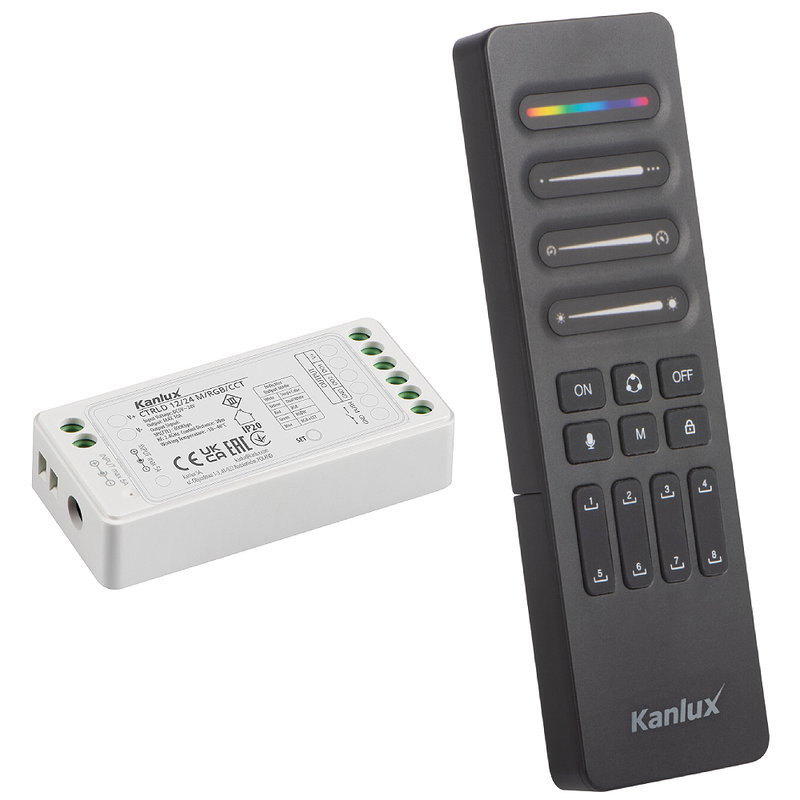 LED List CCT/Digital Dimmer med Fjärrkontroll 12/24V