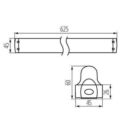 ALDO 4LED T8 LED Lysrörsarmatur