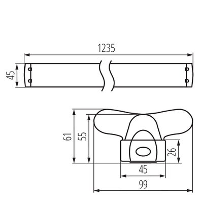 ALDO 4LED T8 LED Lysrörsarmatur