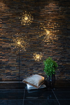 Hängande dekoration Firework Svart 16cm