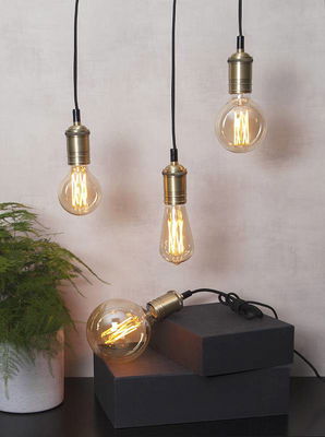 Globlampa Ø80 LED Vintage Gold 240lm E27 1800K Dim