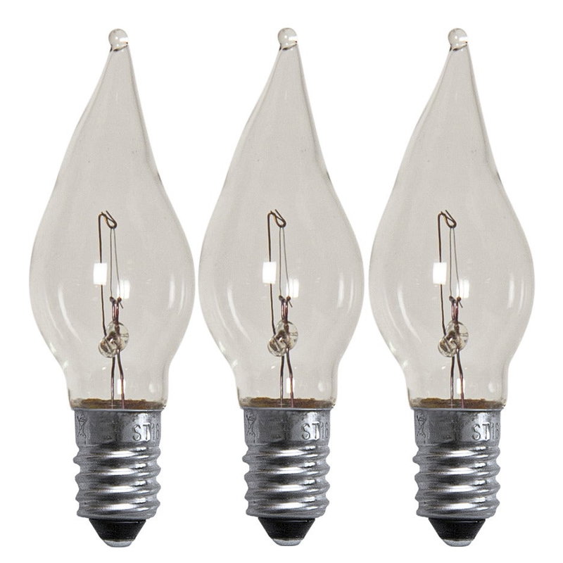 Topplampa E10 34V Klar  3-pack