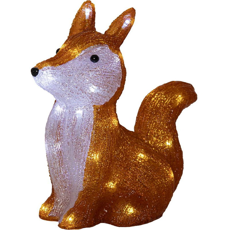 Utomhusdekoration Crystalo Räv 28cm