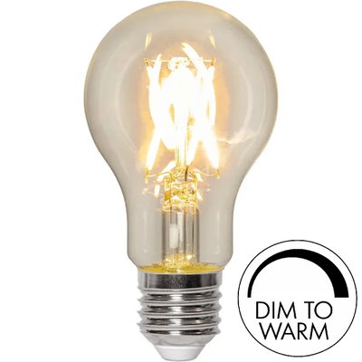 Normallampa LED 470lm E27 2700-2200K Dim to warm