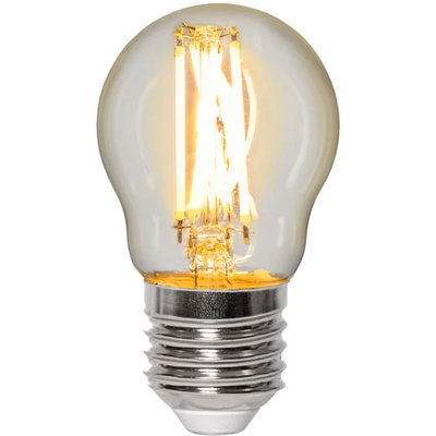 Dimbar Klotlampa LED Filament 4,5W 470lm E27 2700-2200K Dim to warm