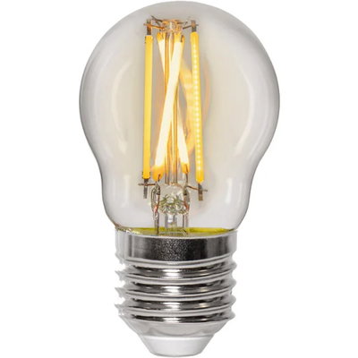 Dimbar Klotlampa LED Filament 4,5W 470lm E27 2700-2200K Dim to warm