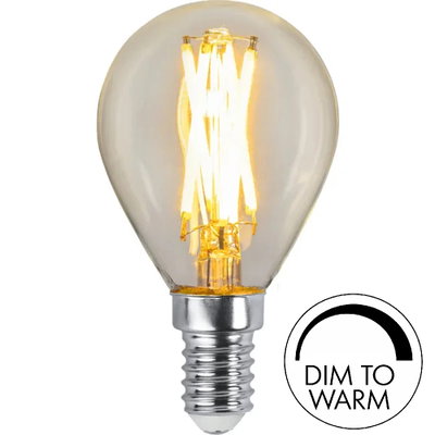 Klotlampa LED 470lm E14 2700-2200K Dim to warm