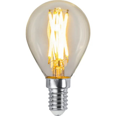 Dimbar Klotlampa LED Filament 4,5W 470lm E14 2700-2200K Dim to warm